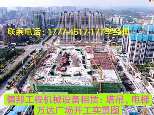 萬(wàn)達(dá)廣場(chǎng)、岳麓青城一二三期   租賃塔吊、電梯實(shí)情